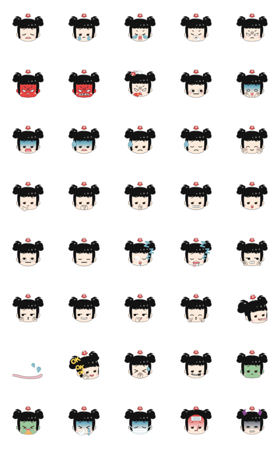 [LINE絵文字]7GuLook Emoji 2の画像一覧