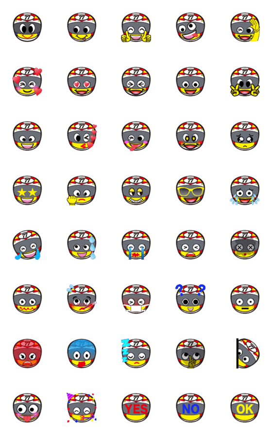 [LINE絵文字]helmet boyの画像一覧