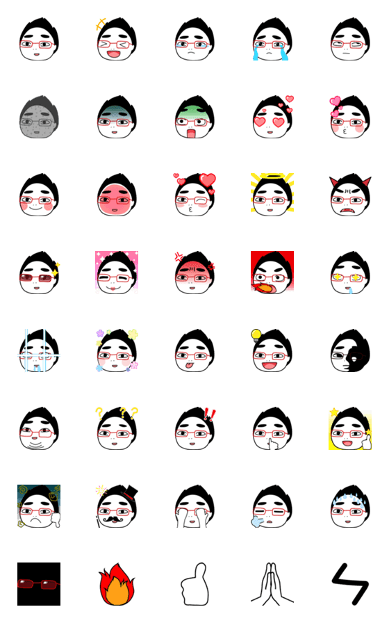 [LINE絵文字]Zhan Weizhong's emojiの画像一覧