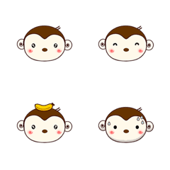 [LINE絵文字] Monkey Duk Dik Emojiの画像