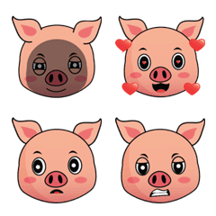 [LINE絵文字] Piggymojiの画像