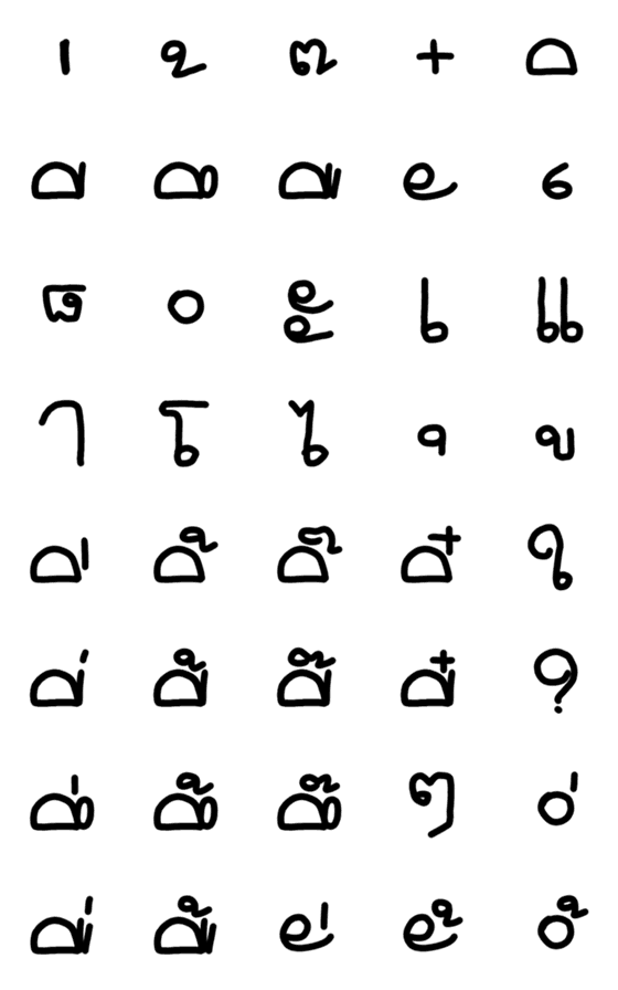 [LINE絵文字]SaraPhasaThai LaimueNuEngの画像一覧