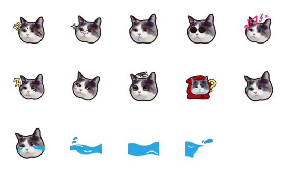 [LINE絵文字]cat addictの画像一覧