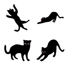 [LINE絵文字] 黒猫のタンゴの画像