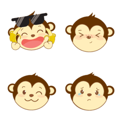 [LINE絵文字] Monkey (Boy ver.)の画像