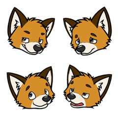 [LINE絵文字] Codi the fox Emojiの画像