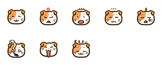 [LINE絵文字]かわいいねこのニィの画像一覧