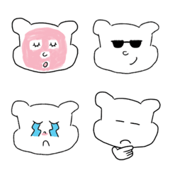 [LINE絵文字] クマ emojiの画像