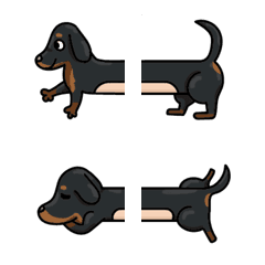 [LINE絵文字] Dachshund guaiの画像