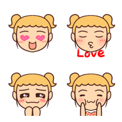 [LINE絵文字] Pink girl emojiの画像