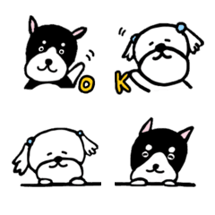 [LINE絵文字] (Dog)Cotton Candy ＆ Jimmyの画像