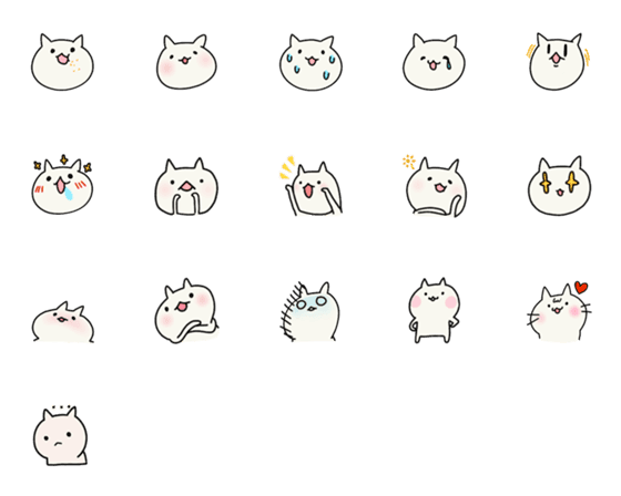 [LINE絵文字]HELLO MY CAT.の画像一覧