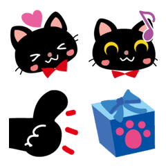 [LINE絵文字] 黒猫くん！あれこれ絵文字の画像