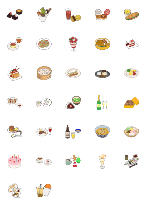 [LINE絵文字]Dining Timeの画像一覧