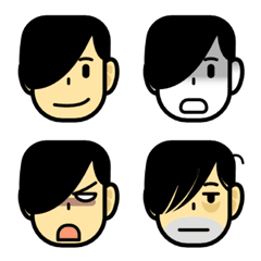 [LINE絵文字] Male Face Emoji 2の画像