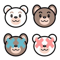 [LINE絵文字] Bear Face Emojiの画像