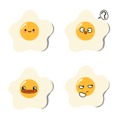 [LINE絵文字] fried egg super funの画像