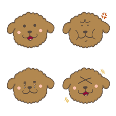 [LINE絵文字] Cutie Poodle-Ballの画像