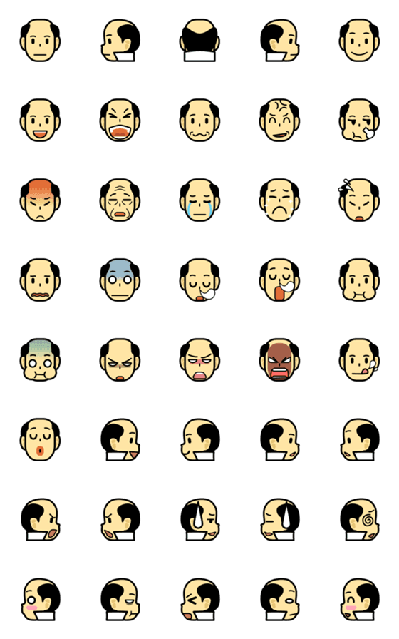 [LINE絵文字]Human Face Emoji 2の画像一覧