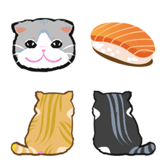 [LINE絵文字] 40 Cat Emojiの画像