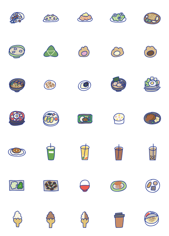 [LINE絵文字]good food 1の画像一覧