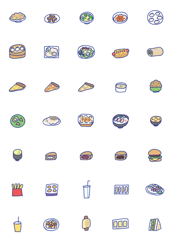 [LINE絵文字]good food 2の画像一覧