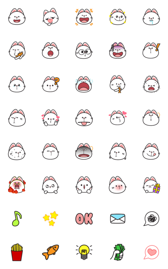 [LINE絵文字]HyperCat Emojiの画像一覧