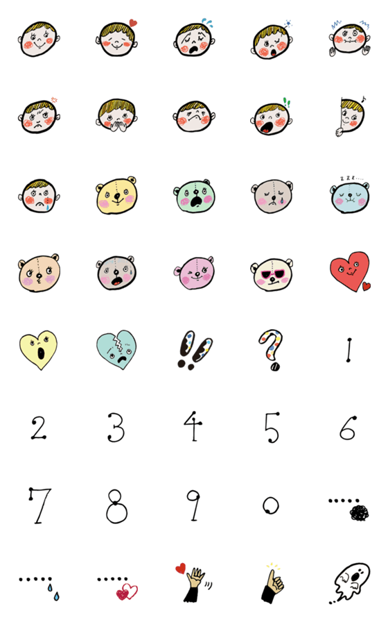 [LINE絵文字]torangcolong emoji_1の画像一覧