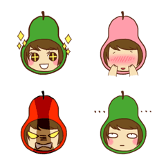 [LINE絵文字] Avocado Emojiの画像