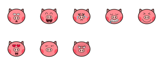 [LINE絵文字]pig  pig emojiの画像一覧