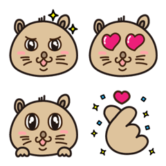 [LINE絵文字] 3Q cat emojiの画像