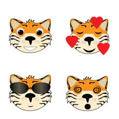 [LINE絵文字] Stripe Tigersの画像