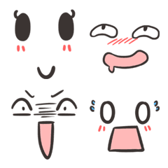 [LINE絵文字] Emoji Cute Faceの画像