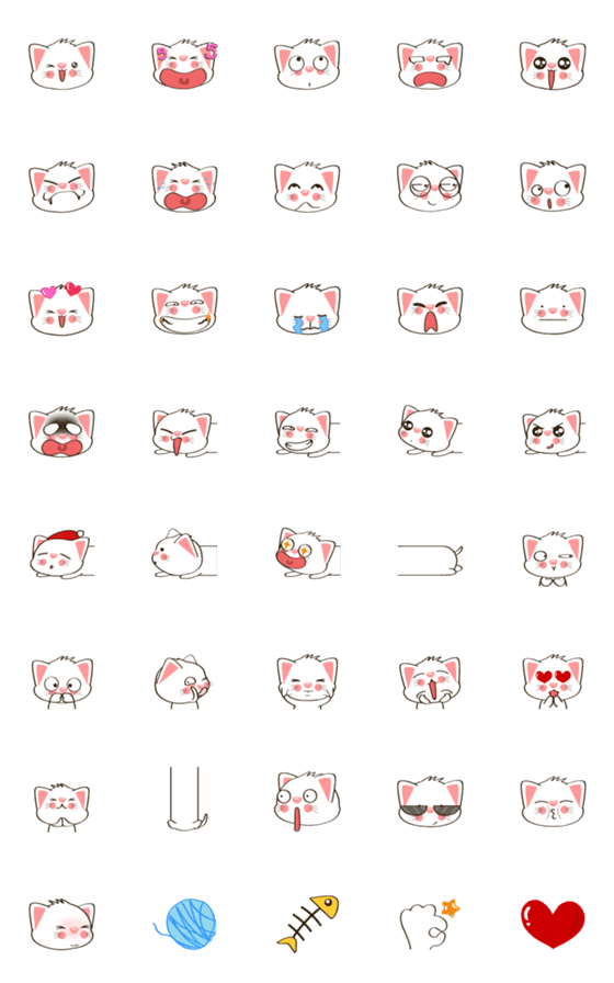 [LINE絵文字]Kaojao Emojiの画像一覧