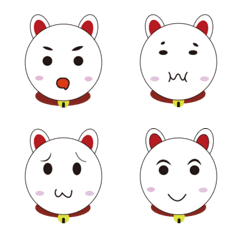 [LINE絵文字] Little white rabbit emoticon packの画像