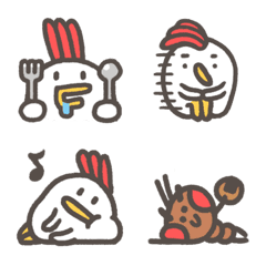 [LINE絵文字] Big Chicken ＆ small antの画像