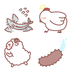 [LINE絵文字] Sheep love seacucumberの画像