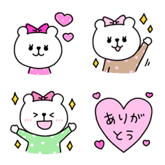 [LINE絵文字] くまのKUMAKO☆絵文字2の画像