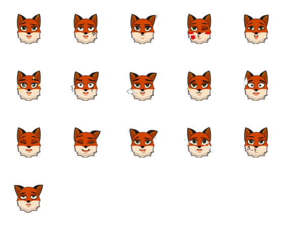 [LINE絵文字]Little Foxyの画像一覧