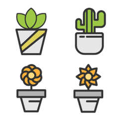 [LINE絵文字] Plants on the potの画像