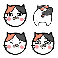 [LINE絵文字] Funny Cat face ver.1の画像