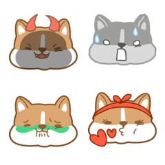 [LINE絵文字] Corgi Pure - emojiの画像