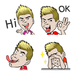 [LINE絵文字] BURN BOY Emoji so cuteの画像