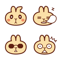 [LINE絵文字] rabbit omelette emojiiの画像