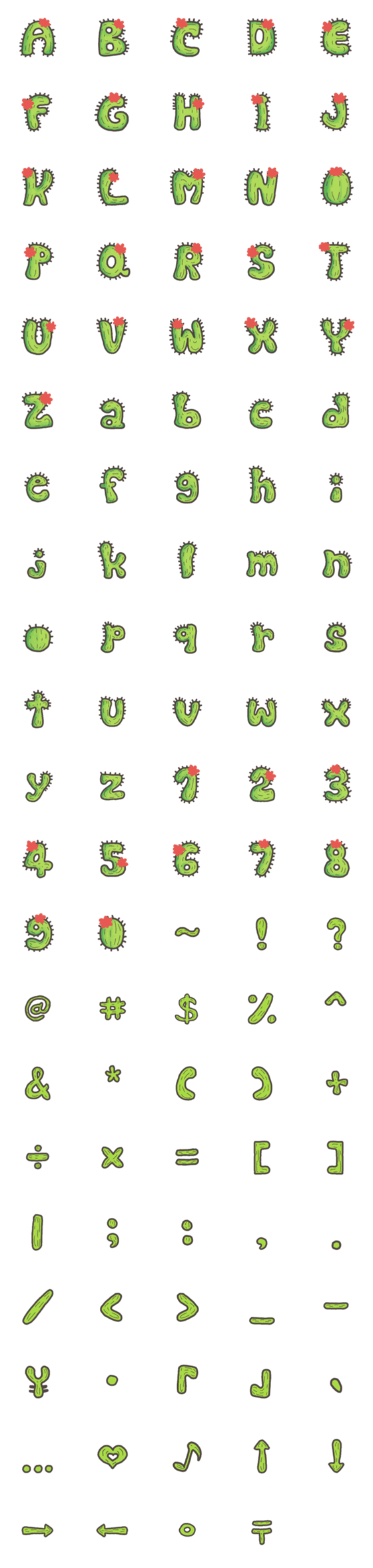 [LINE絵文字]Cactus Emojiの画像一覧