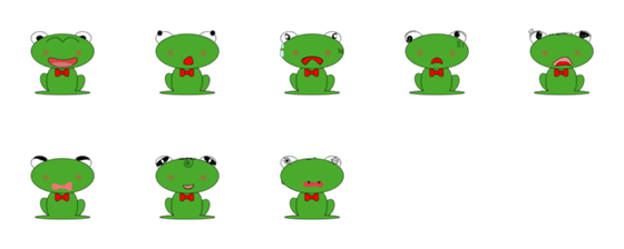 [LINE絵文字]Unemployed frogの画像一覧