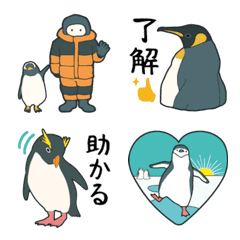 [LINE絵文字] ラクガキ動物園20【ペンギン2】の画像