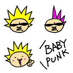 [LINE絵文字] BABY PUNK 絵文字の画像