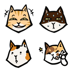 [LINE絵文字] cat's grumble(expression sticker.)の画像