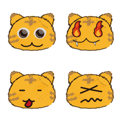 [LINE絵文字] cat PIPI faceの画像